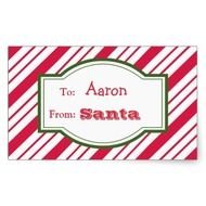 Santa Gift Tag Sticker