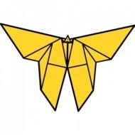 Origami Butterfly Vector Image