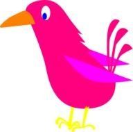 Pink Bird Clip Art Free