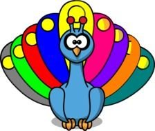 Cartoon Peacock Clip Art N5
