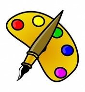 Cartoon Painting Clip Art drawing