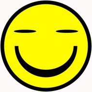 Smiley Face Closed Eyes Clip Art