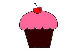 Cartoon Cupcake Clip Art Free drawing