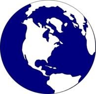 Blue And White Earth Clip Art