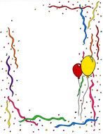 Birthday Clip Art Borders drawing