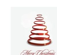 Modern Christmas Tree as a graphic illustration