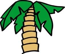 Cartoon Palm Tree, Clip Art