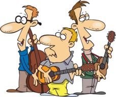 Cartoon School Band drawing