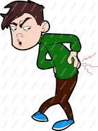 Lower Back Pain Cartoon