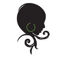 Natural Hair Silhouette drawing