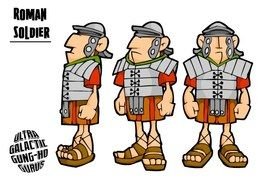 Roman Army Soldier Cartoon