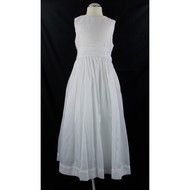 white dress on a mannequin on a black background