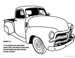Old Chevy Truck Coloring Pages