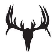 Whitetail Deer Skull Decals N2
