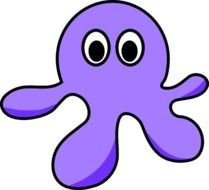 Octopus Cartoon Clip Art N8