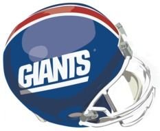 New York Giants Logo Football Helmet