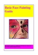 Clip art of face painting guide