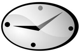 Town hall clock clipart
