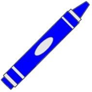 Blue Crayon Clip Art N5