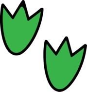 Dinosaur Footprint Clip Art N5