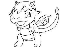 Baby Dragon Drawing