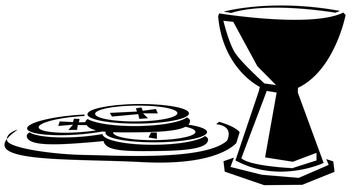 painted catholic cup
