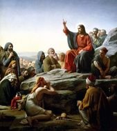 Jesus Sermon On The Mount drawing