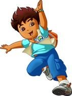 Go Diego Clip Art drawing