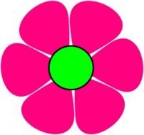 Pink Cartoon Flowers Clip Art N7
