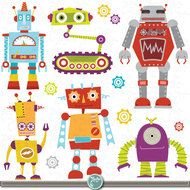 Cute Robot Clip Art N5