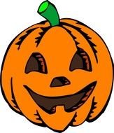 Halloween Pumpkin Banner drawing