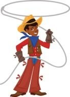 Cowboy Lasso Rope drawing