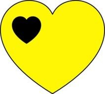 Yellow Heart Clip Art N8
