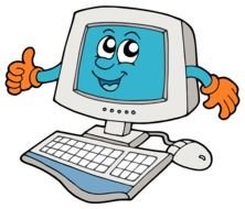 funny Computer Clip Art drawing