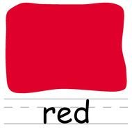 educational card with red colour