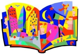 Clipart of colorful book for kids