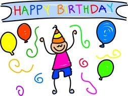 Happy Birthday Cartoon drawing
