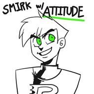 smirk wl attitiude boy drawing