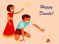 Clipart of Diwali Celebration