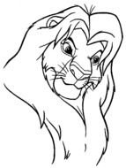 lion king as a graphic illustration