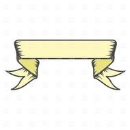 Blank Ribbon Banners Clip Art N2