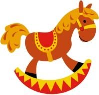 bright Rocking Horse, Clip Art
