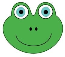 Frog Face Clip Art