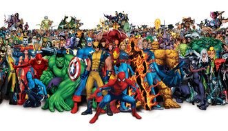 Marvel all Super Heroes drawing