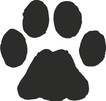 Bobcat Paw Print Clip Art N2