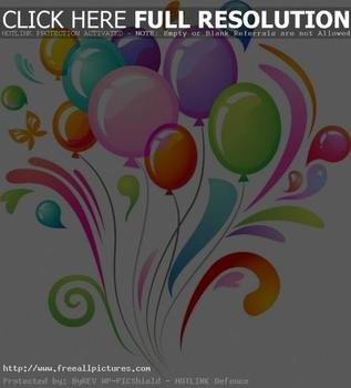 Happy New Year Balloons Clip Art N2
