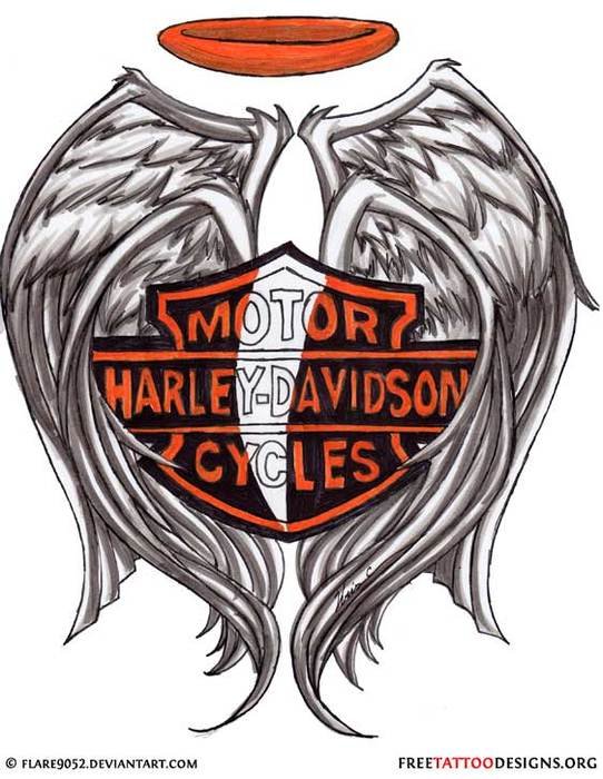 Harley Davidson Logo Tattoos
