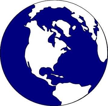 Blue And White Earth Clip Art