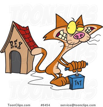 Cat Dog Cartoon House