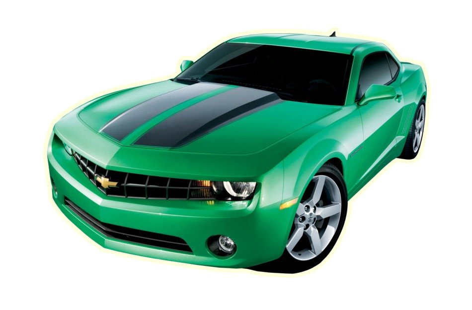 painted green chevy camaro